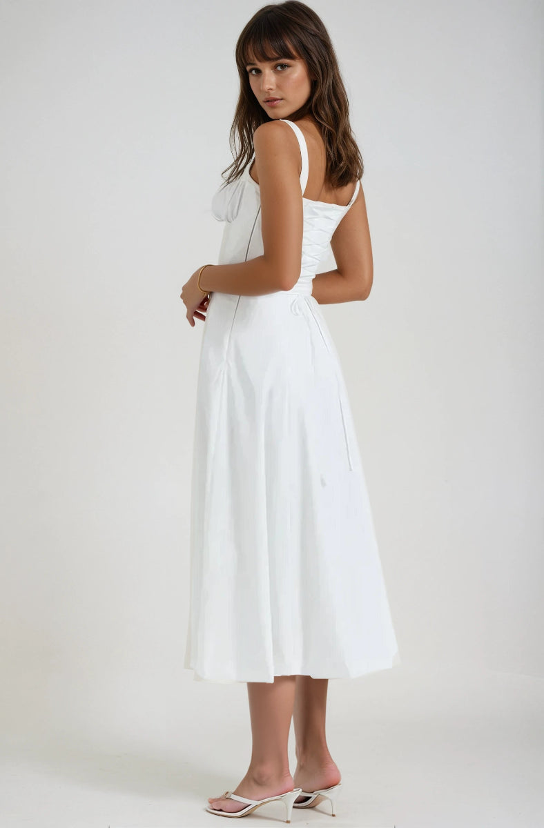 Versatile women's elegant midi dress, suitable for parties & summer events.