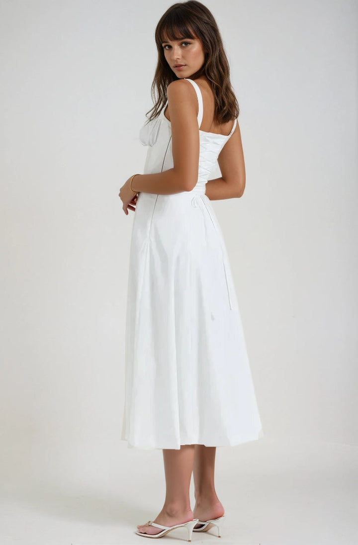 Versatile women's elegant midi dress, suitable for parties & summer events.