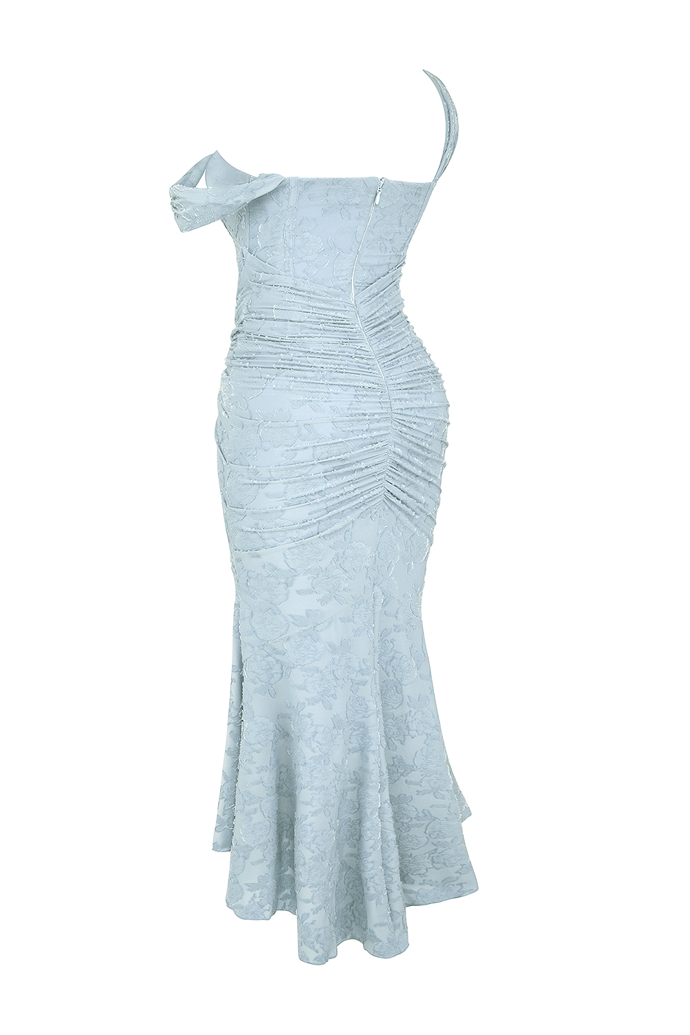 Elegant formal maxi dress for women, featuring a chic high-low cut. Ideal for special evening events.