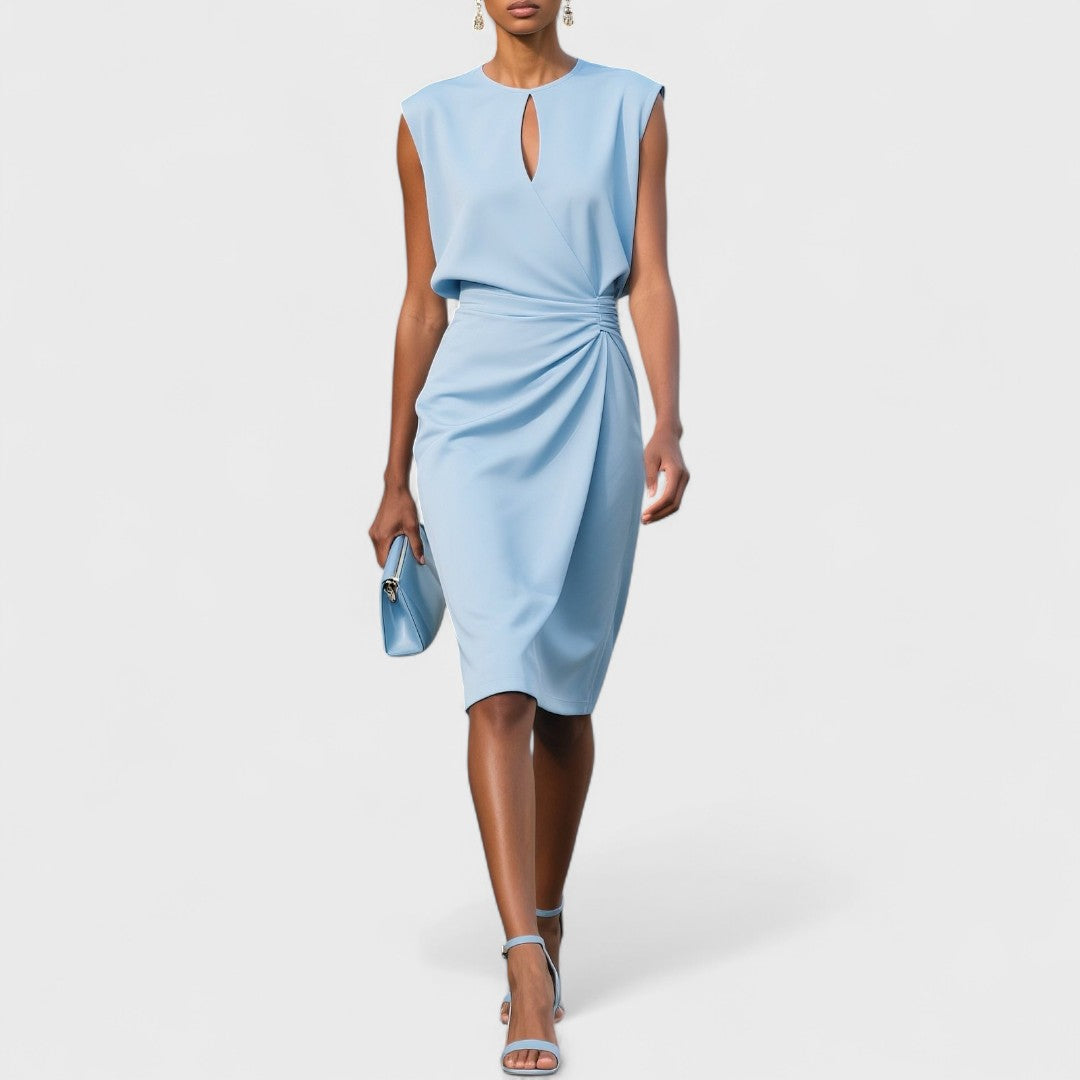 Elegant women's midi dress for special occasions. A sophisticated & timeless formal or party dress.