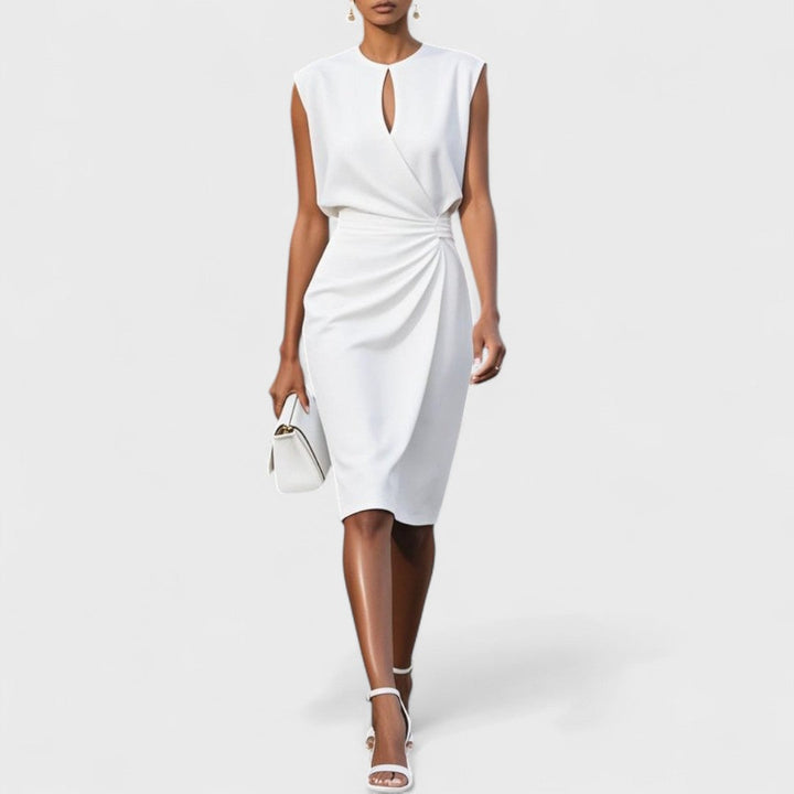 Classy women's midi dress, perfect for formal events & parties. Sophisticated & chic apparel for women.