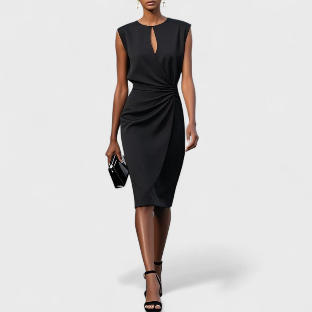 Timeless women's elegant midi dress, ideal for special occasions. A sophisticated and chic formal wear.