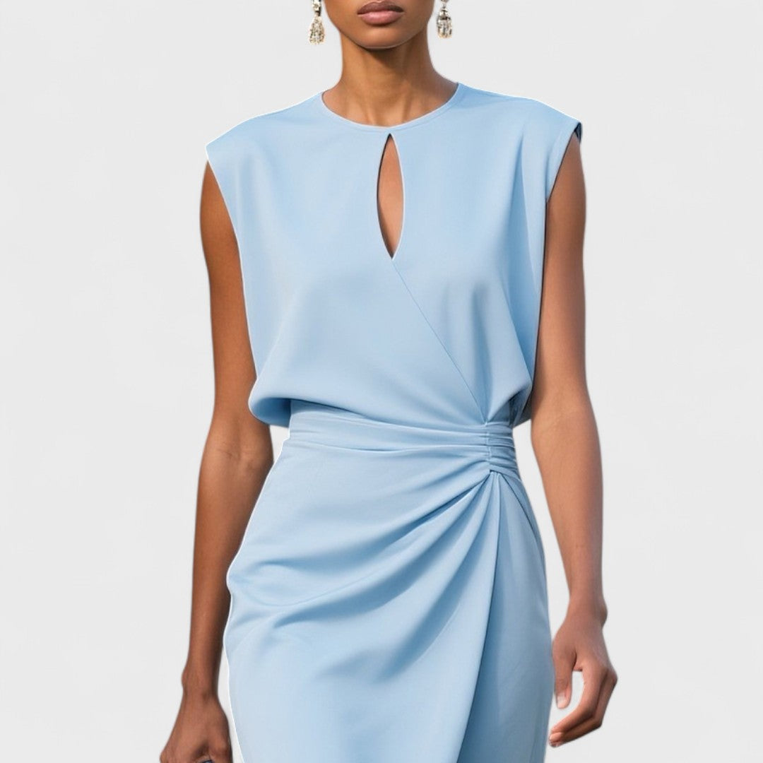 Beautiful women's elegant midi dress, ideal for formal events. Classy & chic for special occasions.