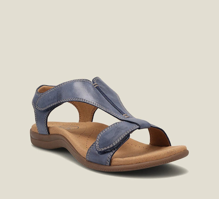 Women's orthopedic sandals with arch support for superior foot health & comfortable walking. Elegant summer footwear.