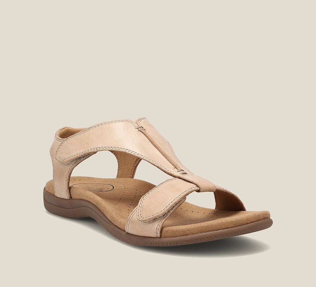 Elegant women's orthopedic sandals, offering essential arch support & everyday comfort for healthy feet.
