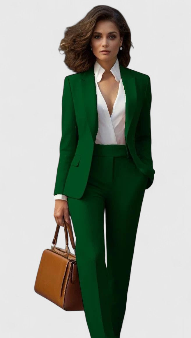 Eliora | Women's Business Suit Set Red Tailored - Red - Image 5