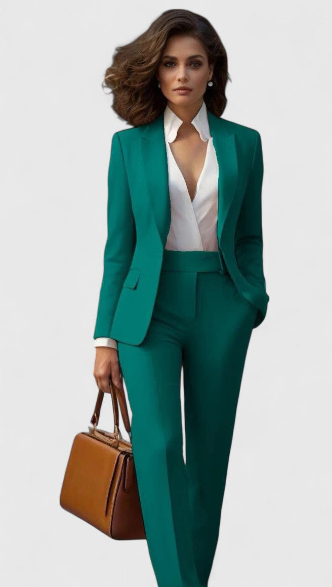 Eliora | Women's Business Suit Set Red Tailored - Red - Image 6
