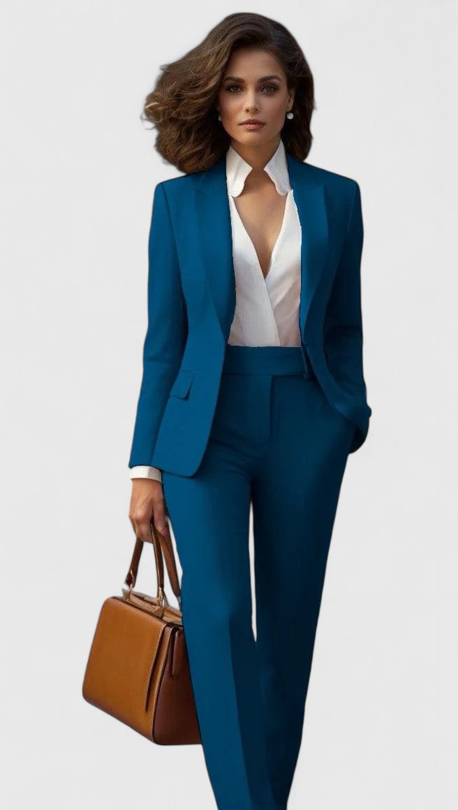 Eliora | Women's Business Suit Set Red Tailored - Red - Image 9