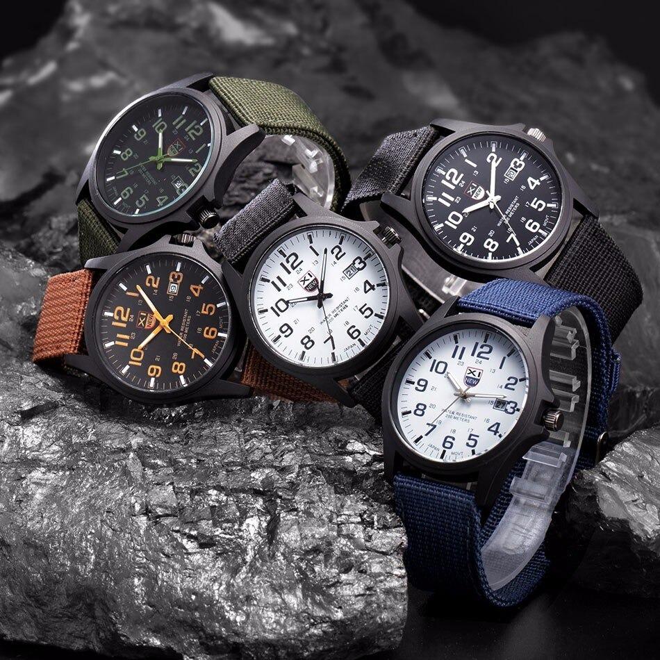 Robust men's illuminated watch, built for tactical performance and extreme outdoor durability.