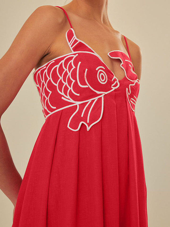Women's Embroidered Maxi Dress