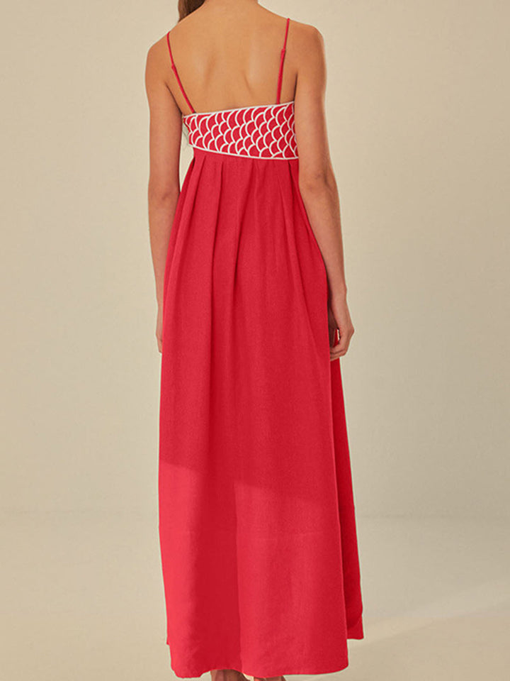 Women's Embroidered Maxi Dress