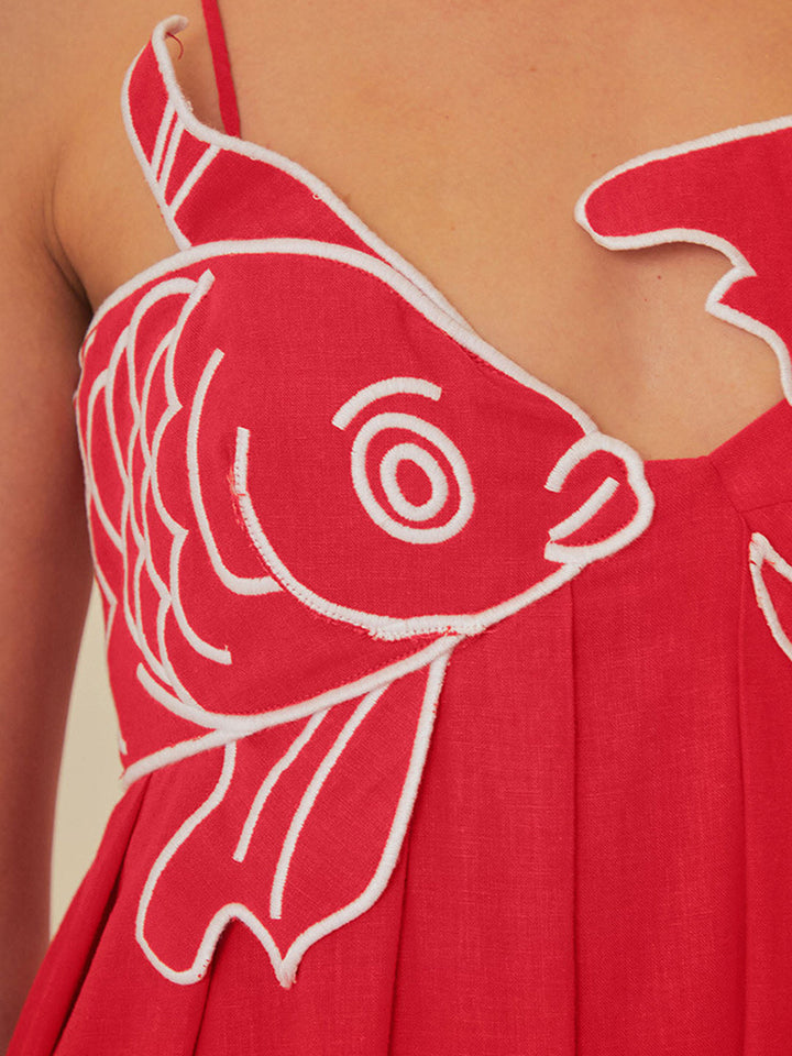 Women's Embroidered Maxi Dress