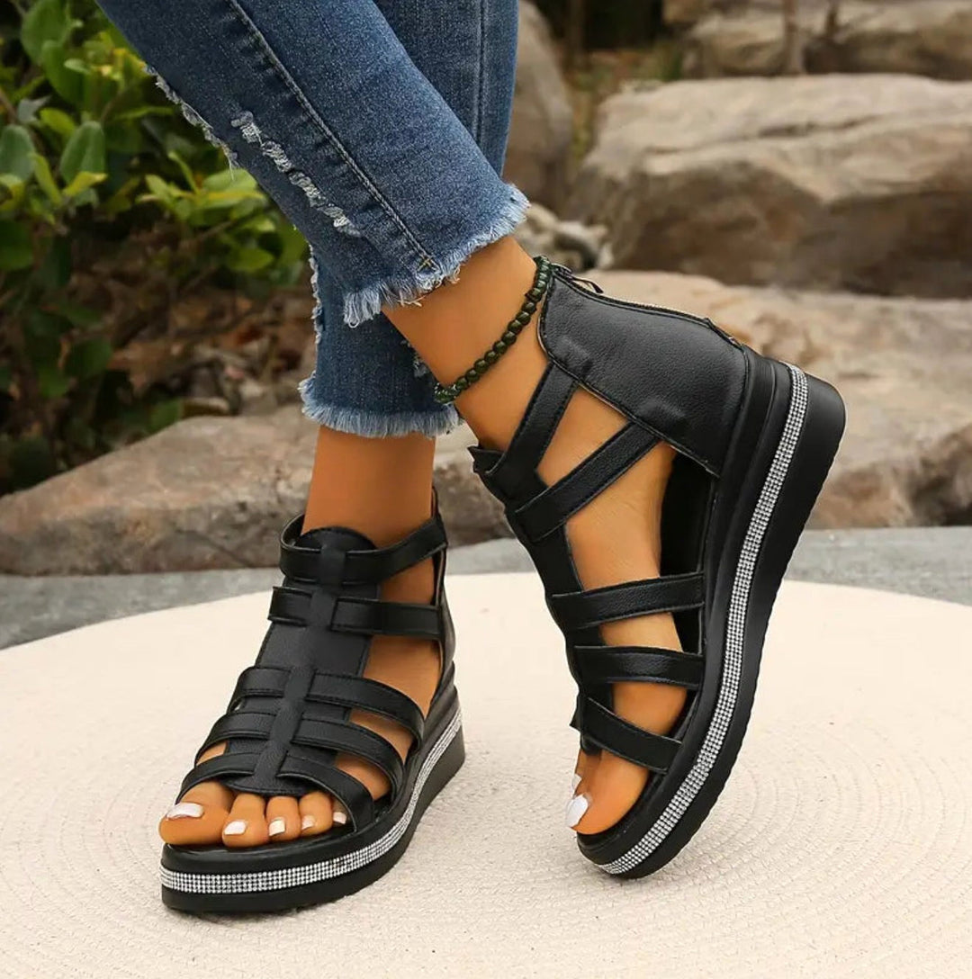 Chic women's wedge sandals, providing all-day comfort and an elegant style lift. Great for summer fashion.