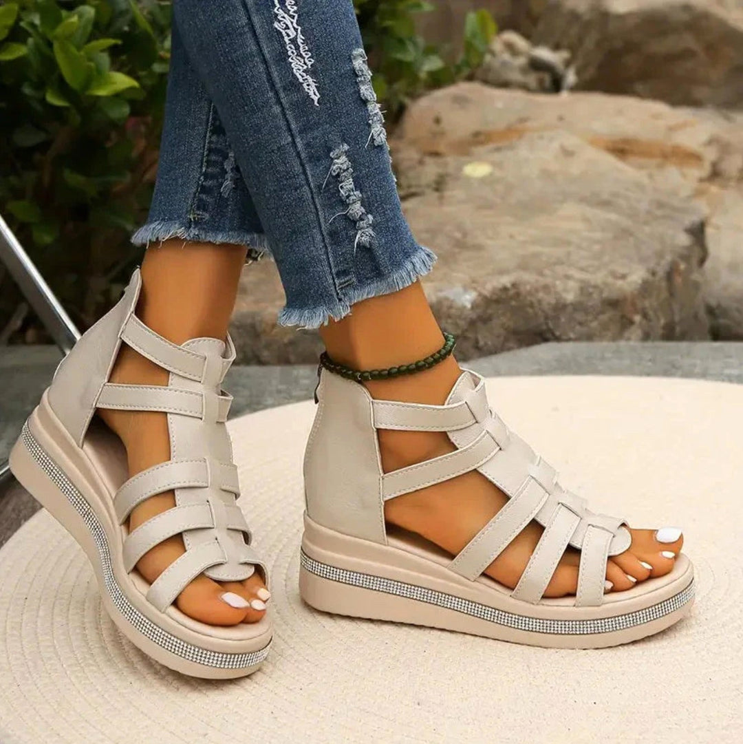 Versatile women's wedge sandals, combining elegant style with comfortable all-day wear for summer.