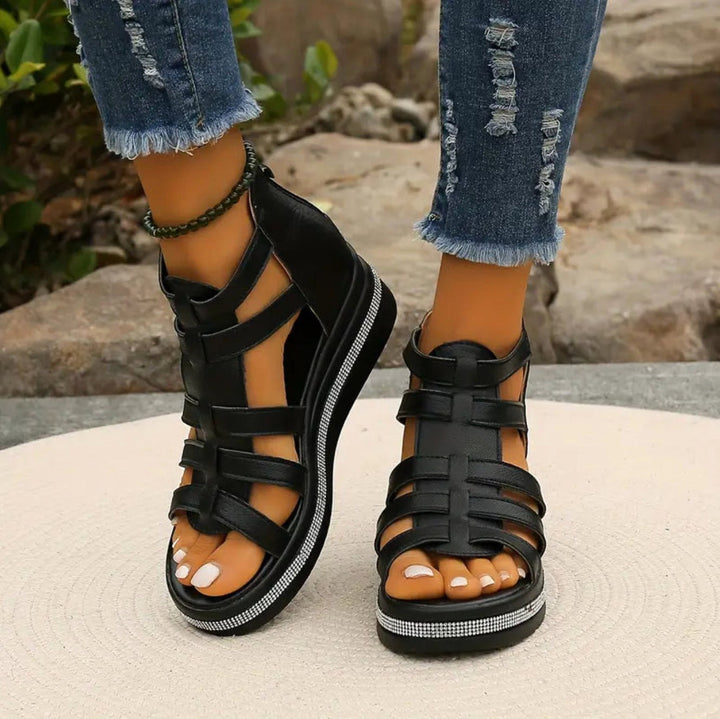 Women's comfortable elegant wedge sandals, ideal for various occasions and casual summer style.