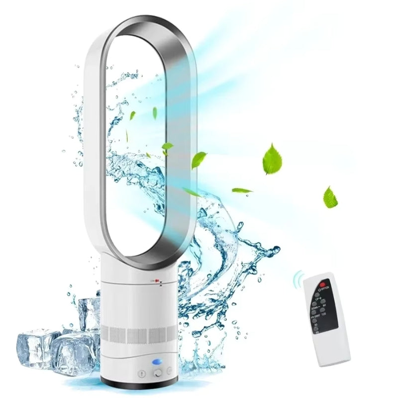 Modern bladeless tower fan for quiet, safe, and efficient home air circulation.