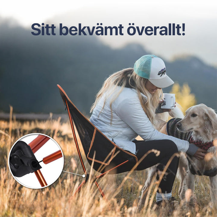 Versatile outdoor leisure chair, portable & foldable for camping and beach relaxation.