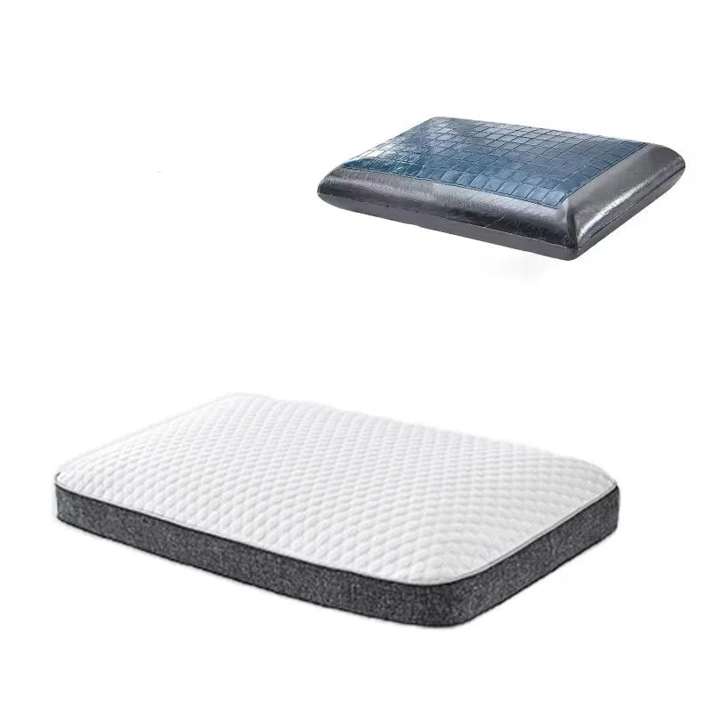 Ergonomic gel cooling pillow for ultimate sleep comfort & support for side & back sleepers.