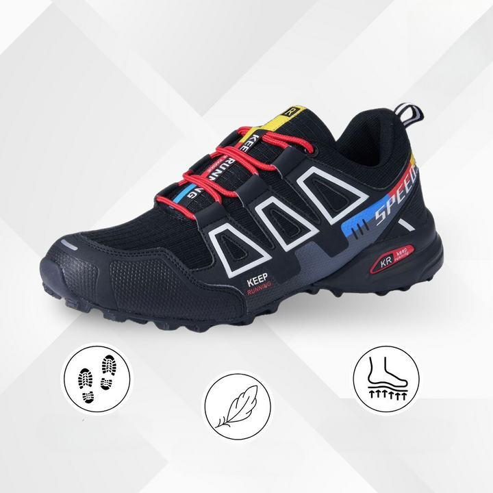 Ergonomic hiking shoes for men & women, featuring deep cushioning for long trail walks.