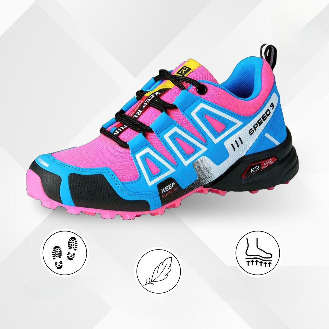 Unisex water-resistant hiking shoes, ideal for adventurous trail walking & trekking support.