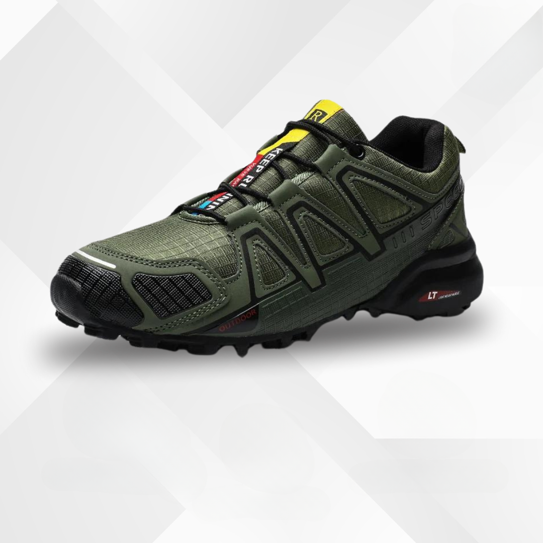 TrailStep ergonomic outdoor shoes, featuring dynamic cushioning for comfortable walking.
