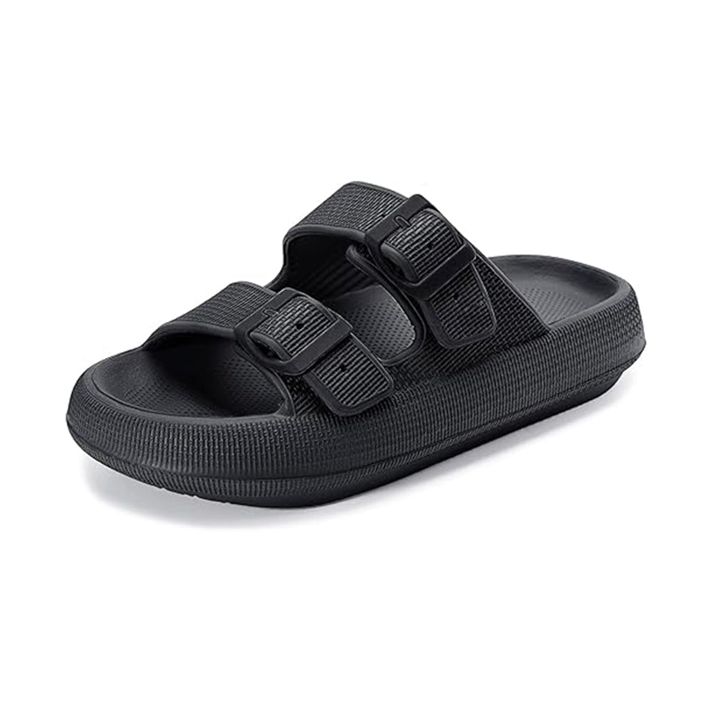 Women's ergonomic comfort slippers, adjustable buckles for superior foot support.
