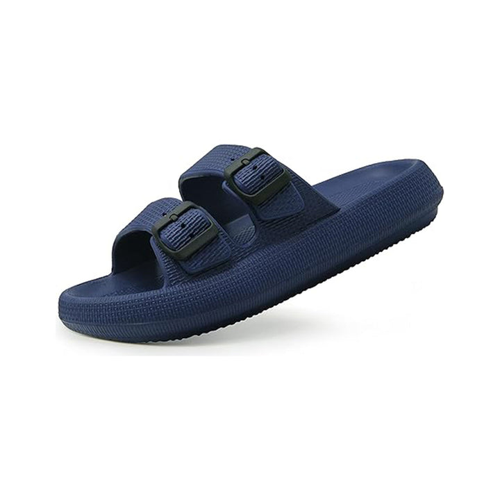 Women's slippers with adjustable buckles, offering supreme foot support and comfort.