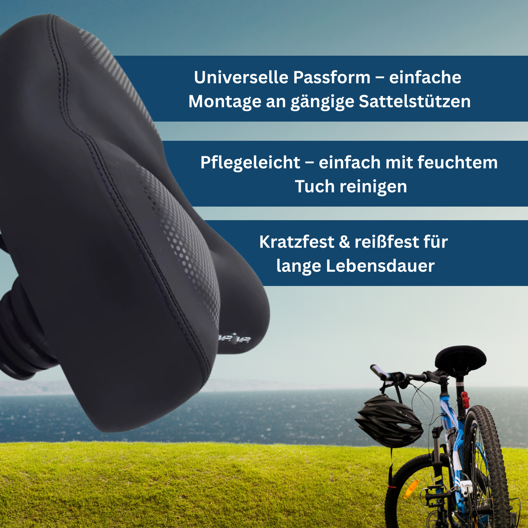 Comfortable unisex bicycle saddle. Ergonomic design & durable materials ensure a smooth outdoor cycling experience.