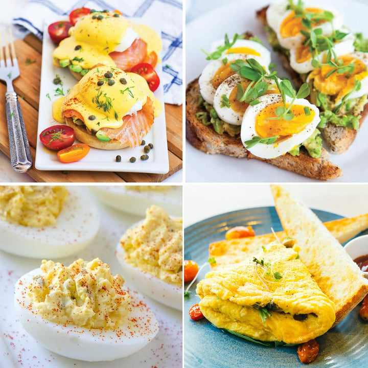 Automatic breakfast appliance: 7-egg cooker. Perfect for quick hard-boiled, soft-boiled & poached eggs.