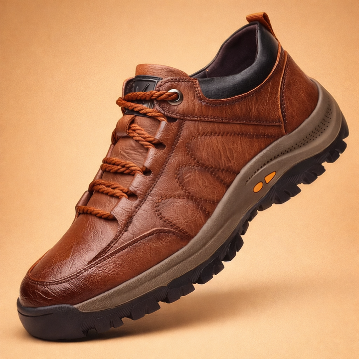 Men's casual hand-stitched shoes for ultimate comfort and everyday ergonomic support. Versatile walking footwear.