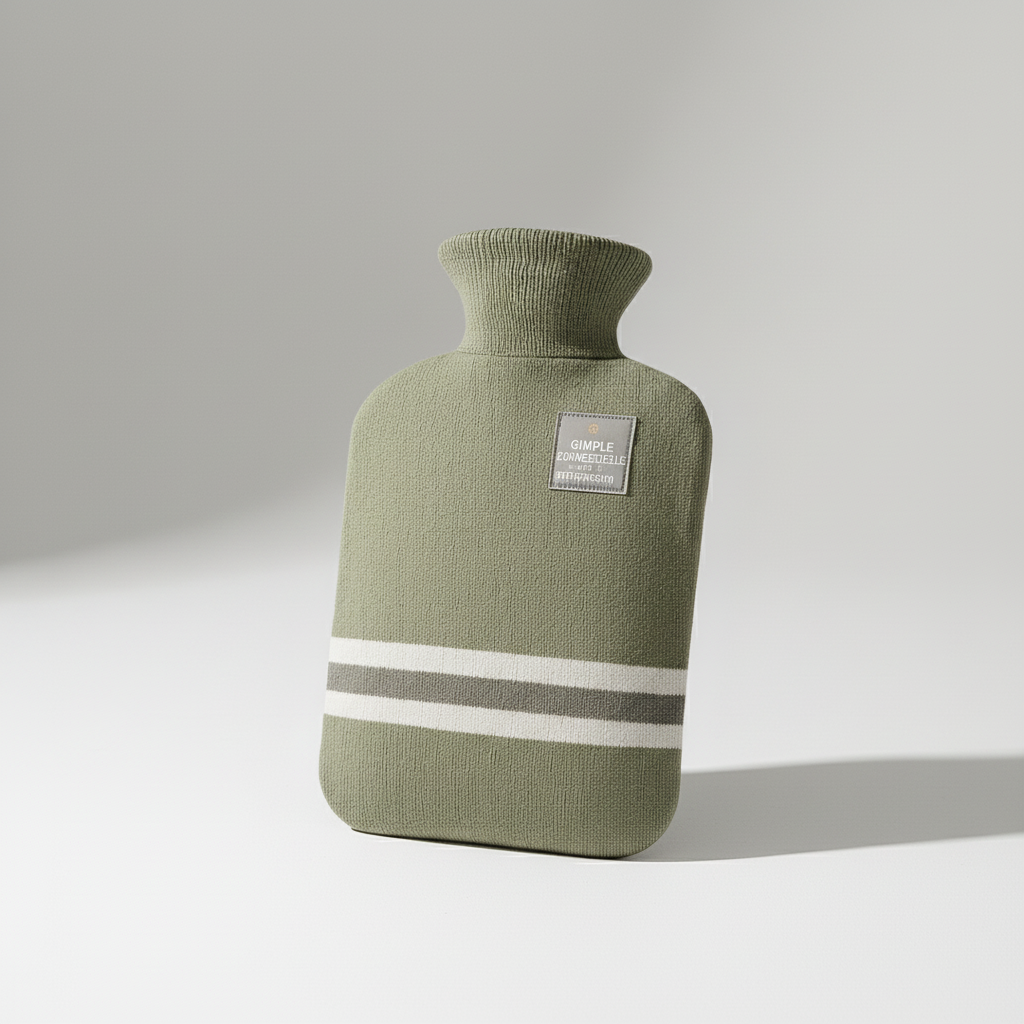 Cozy extra large hot water bottle for deep relaxation, soothing warmth, and effective pain relief. Heat therapy.