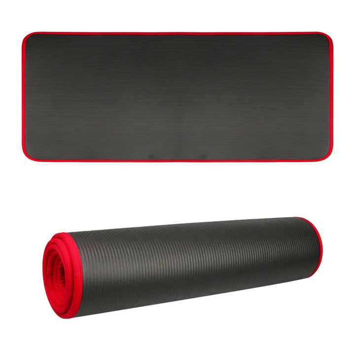 Pink extra thick non-slip yoga mat, perfect for home workouts