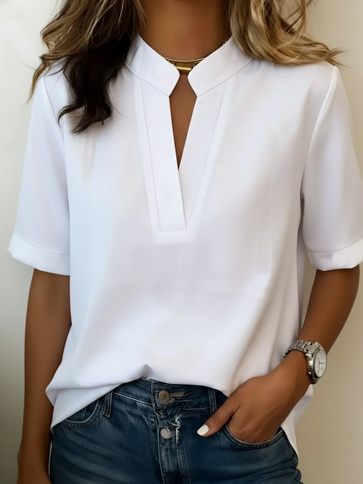 Women's V-Neck Chiffon Blouse