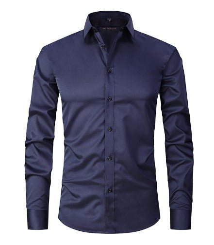 Men's stretch shirt for an active lifestyle. Wrinkle-resistant long-sleeve, offering a modern fit & ease of movement.