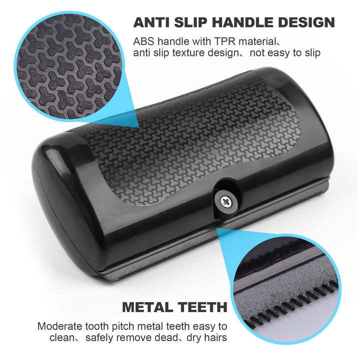 Professional pet deshedding brush for dogs, cats, rabbits. Efficient fur removal and undercoat grooming tool.