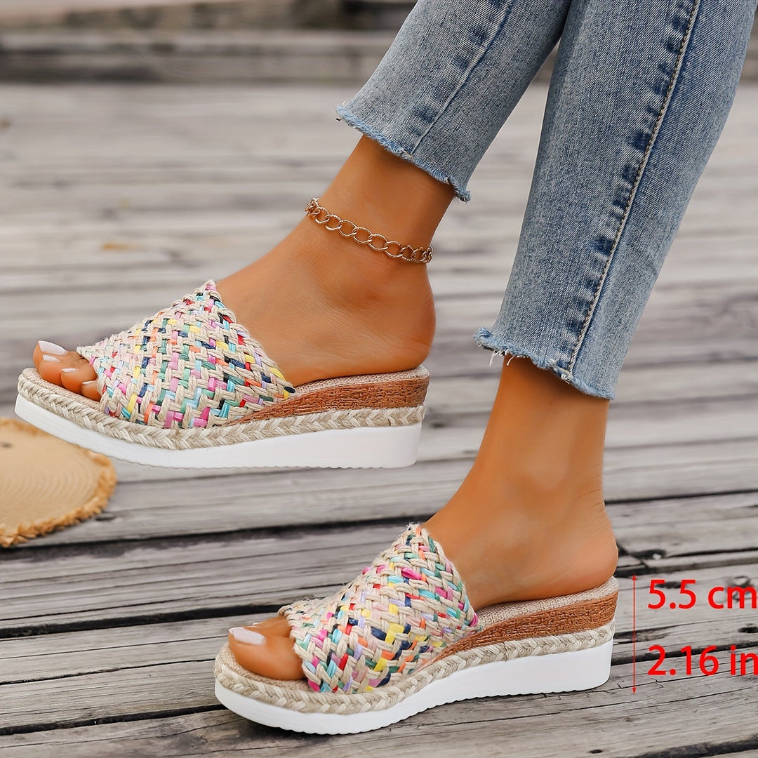 Women's Woven Wedge Sandals