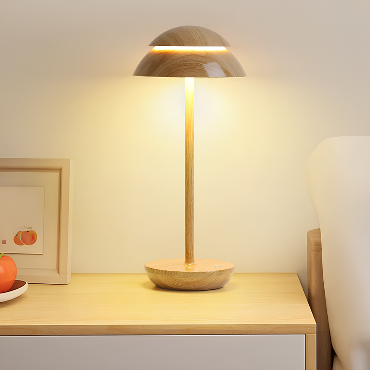 Cordless Nordic minimalist LED lamp. Rechargeable for flexible placement, modern style & convenience.