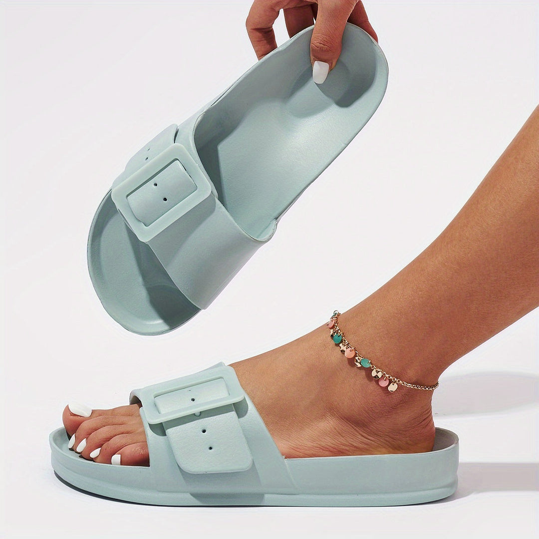 Women's ultimate comfort orthopedic slippers. Features arch support, perfect for casual & beach activities.
