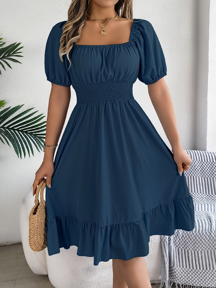 Sophia Puff Sleeve Midi Dress