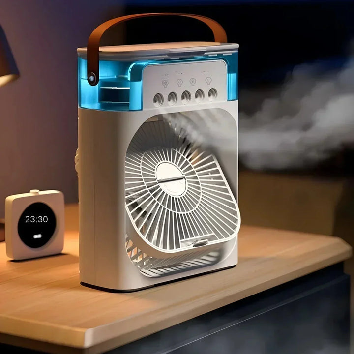 Keep cool & comfortable with this desk humidifier fan. Essential for home offices, bedrooms, or small spaces.