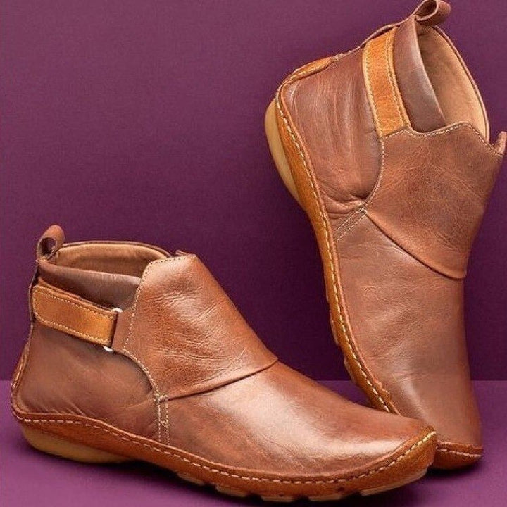 Women's timeless ankle boots with comfortable design & adjustable strap. Perfect for versatile everyday or fall fashion.