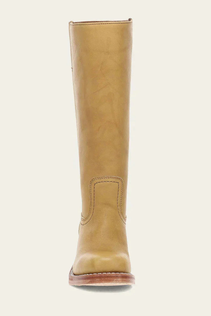 Versatile black leather women's tall boots, elegant design & sturdy block heel.