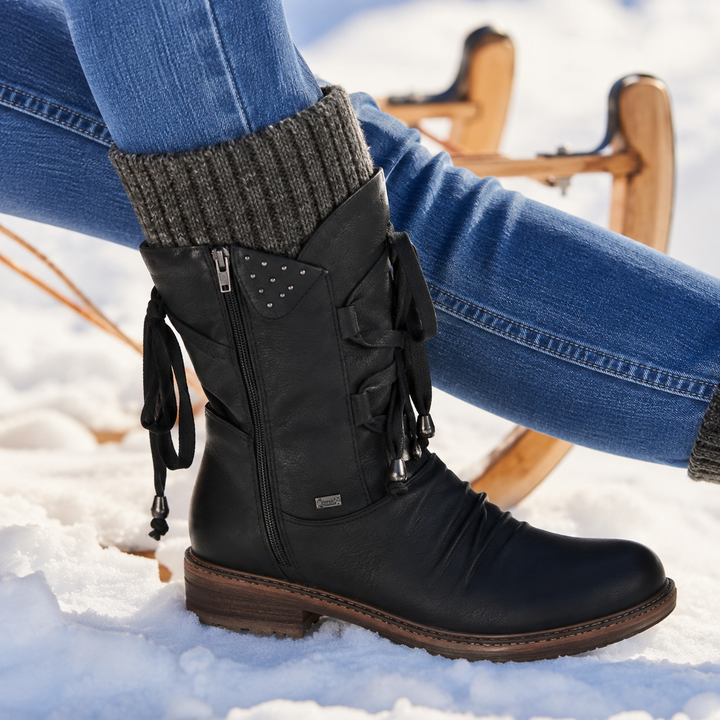 Stylish casual women's ankle boots with memory foam for all-day comfort.