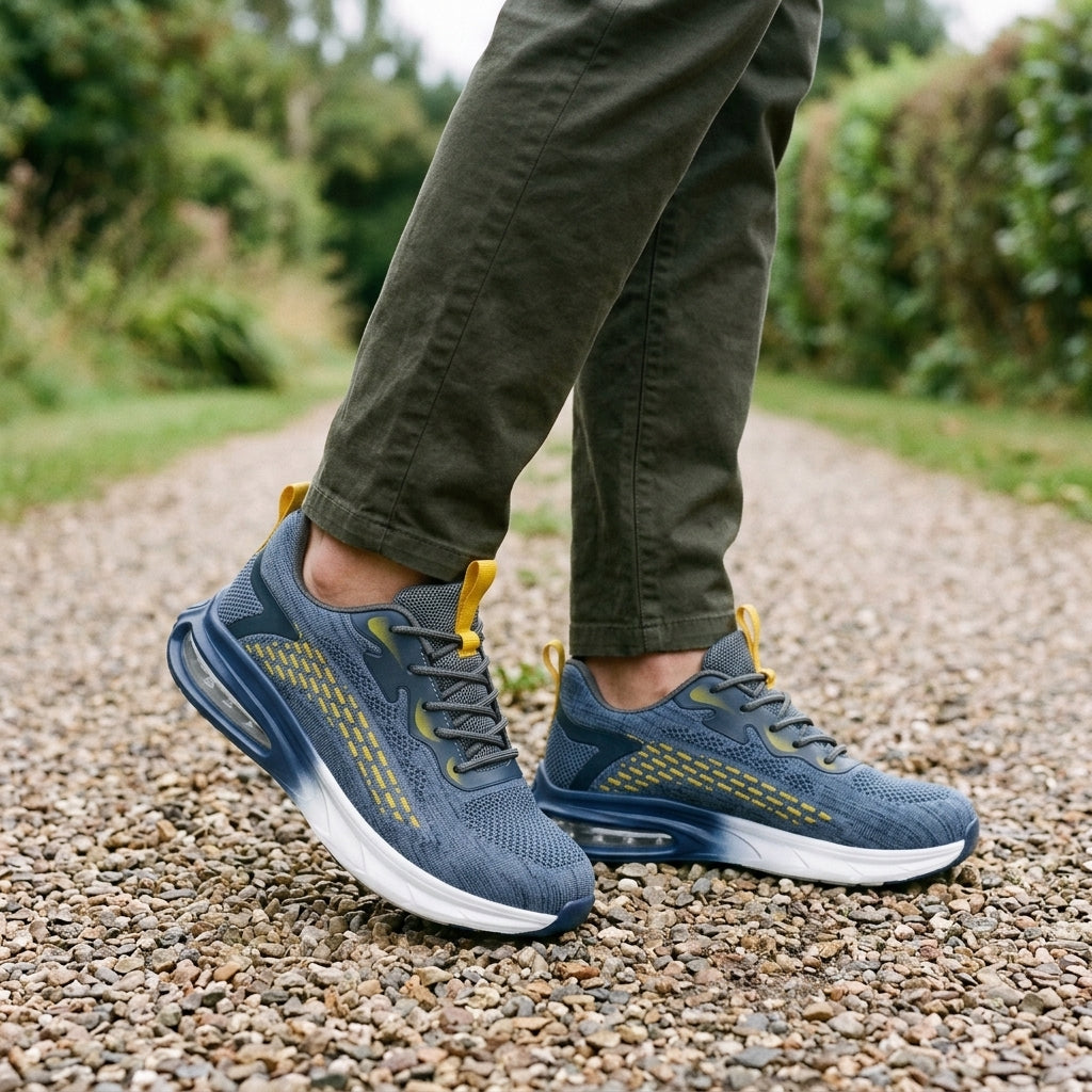 Men's ultimate comfort orthopedic walking shoes with supportive design, cushioned sole, and athletic style for everyday wear.