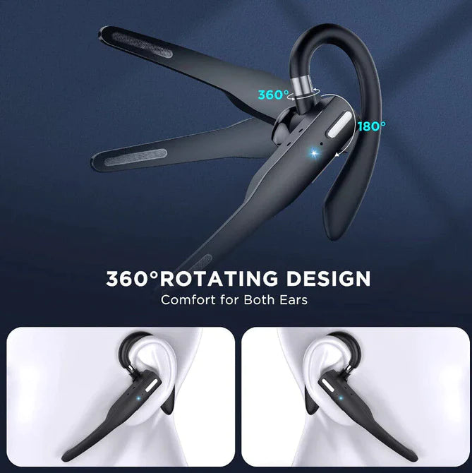 Ergonomic trucker headset with Bluetooth 5.1 connectivity and crystal clear dual mic audio