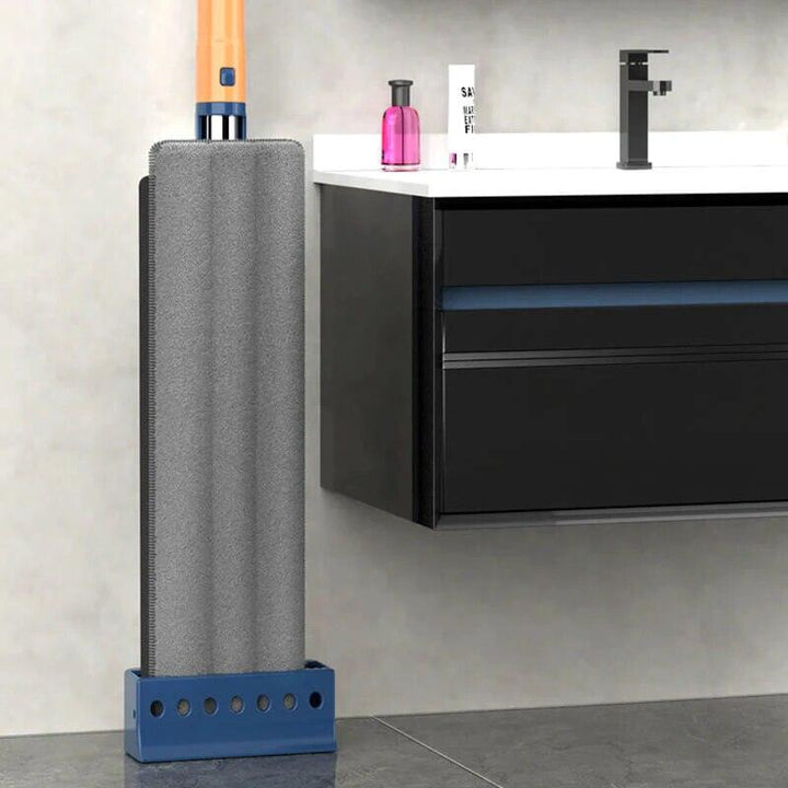Ergonomic 360° rotating cleaning mop with an adjustable handle for comfortable home cleaning.