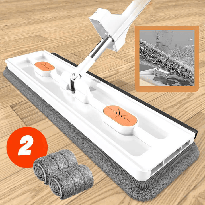Efficient household cleaning tool: 360° rotating microfiber mop for sparkling floors & deep clean.