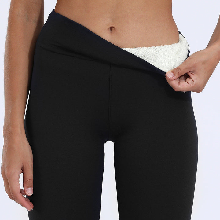 Women's warm pants featuring a plush fleece lining for cozying up in winter.