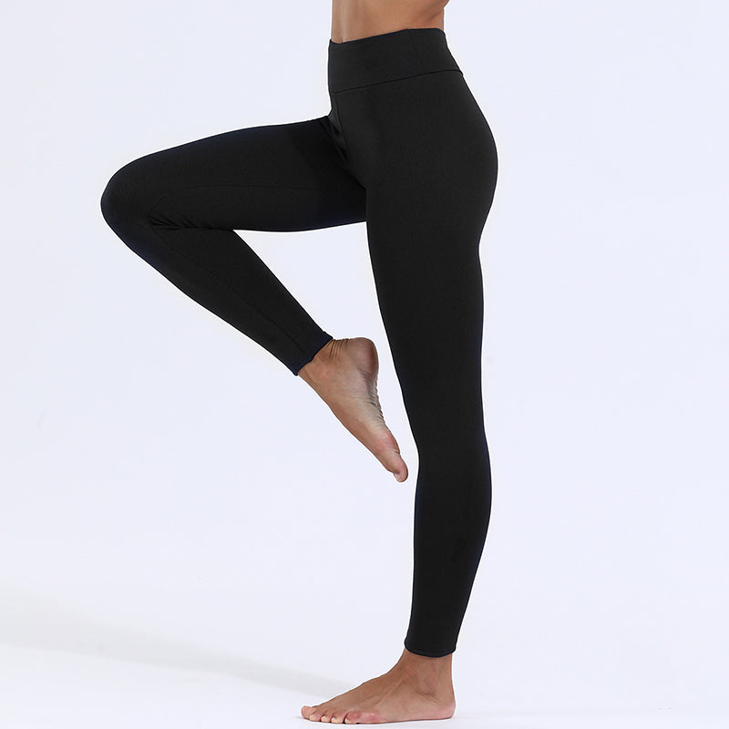 High waisted fleece leggings designed for maximum comfort and insulation.