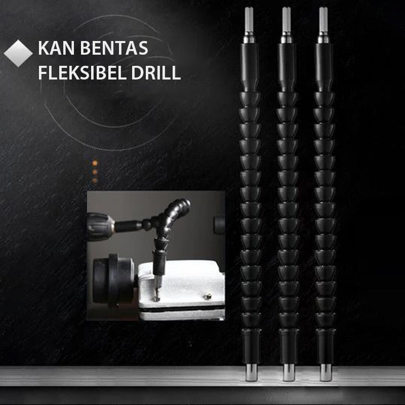 Essential DIY flexible drill extension & bit holder for home repair, ideal for confined spaces & tricky screws.
